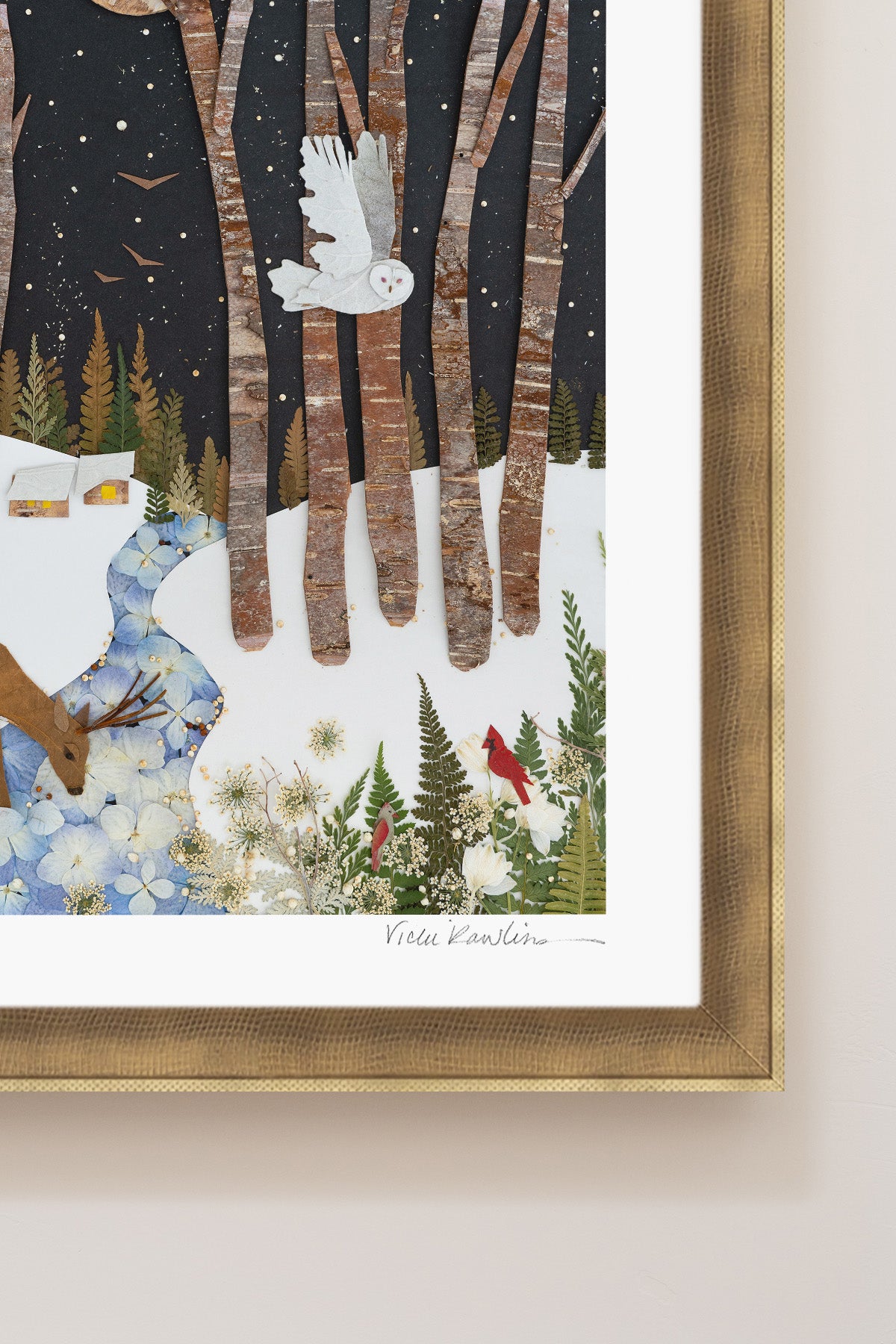 "Snowbird" Flower Print