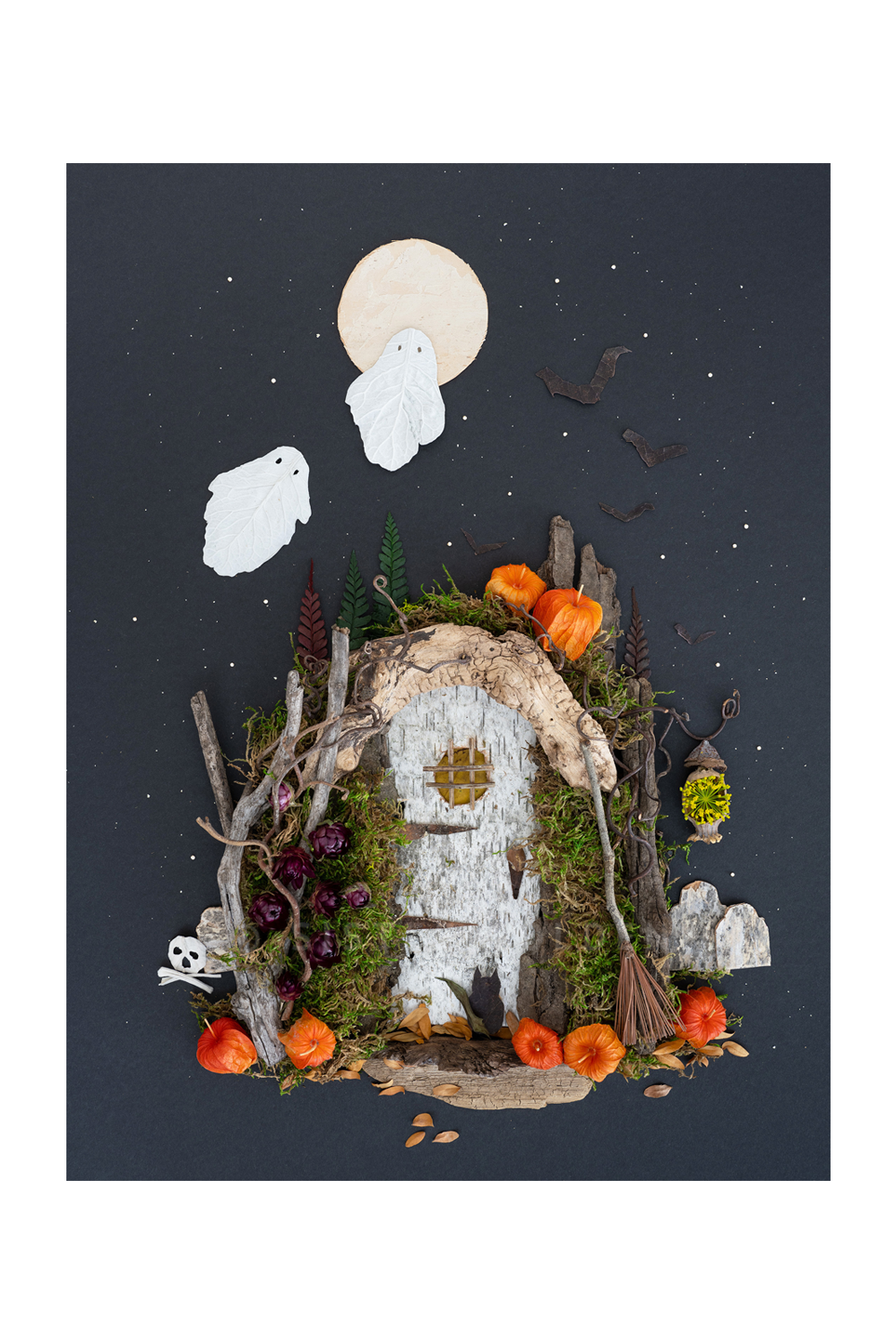 "Spooky Tales" Flower Print