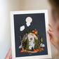 "Spooky Tales" Flower Print