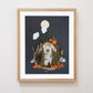"Spooky Tales" Flower Print