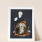 "Spooky Tales" Flower Print