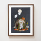 "Spooky Tales" Flower Print