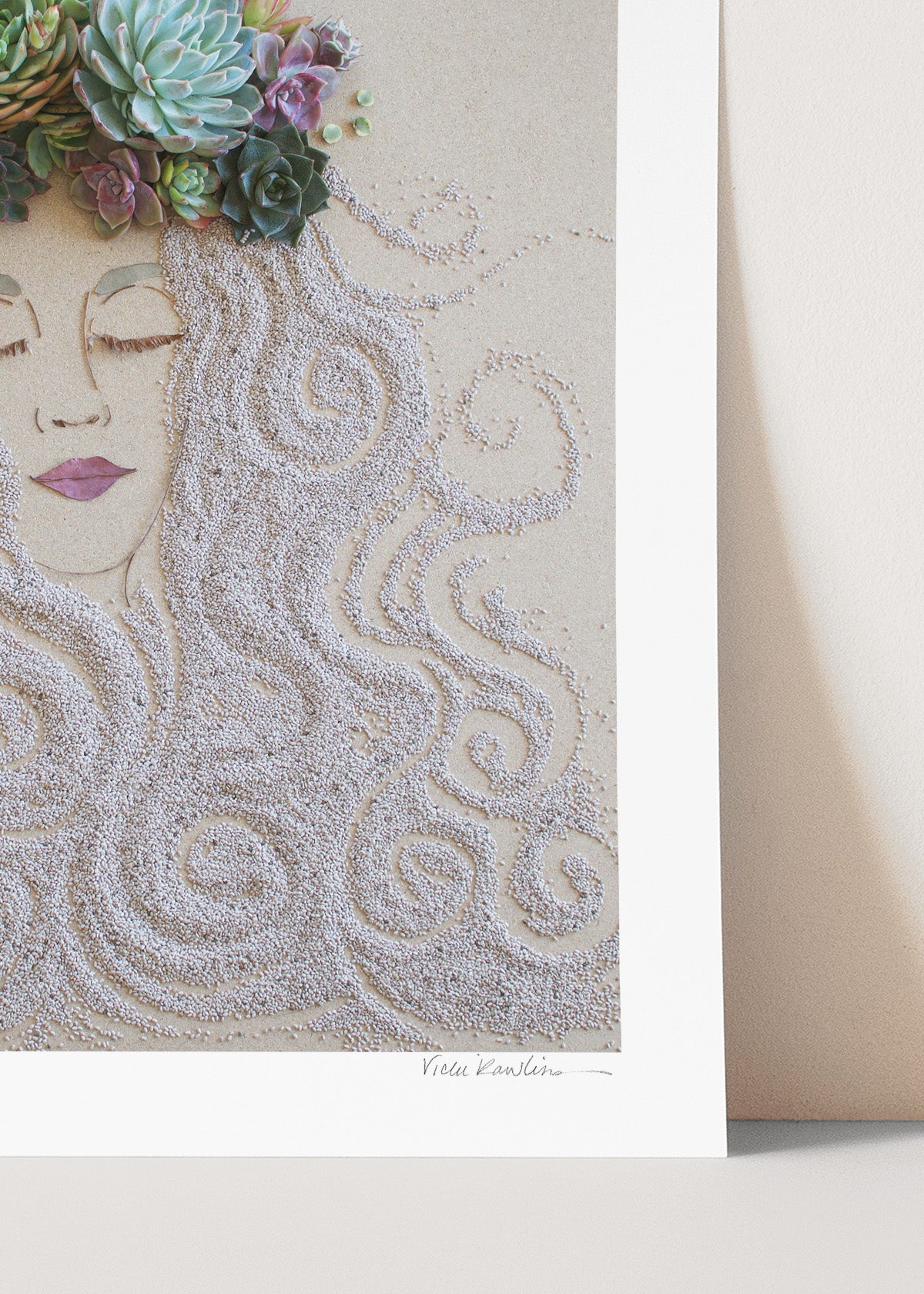 "Succulent Fairy" Flower Print