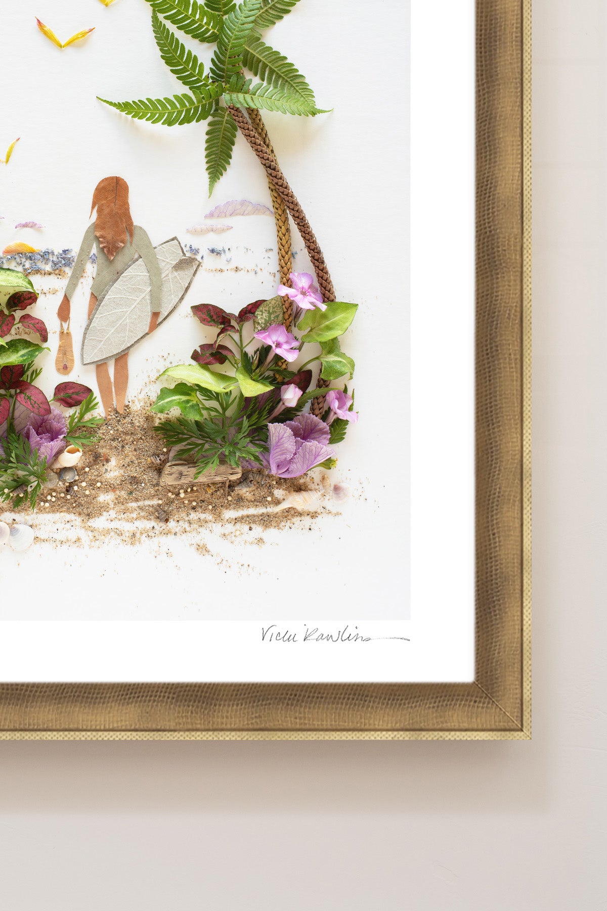 "Surf Like a Girl" Flower Print