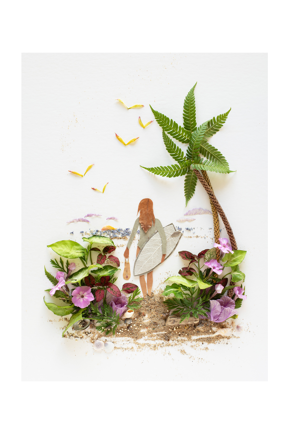 "Surf Like a Girl" Flower Print