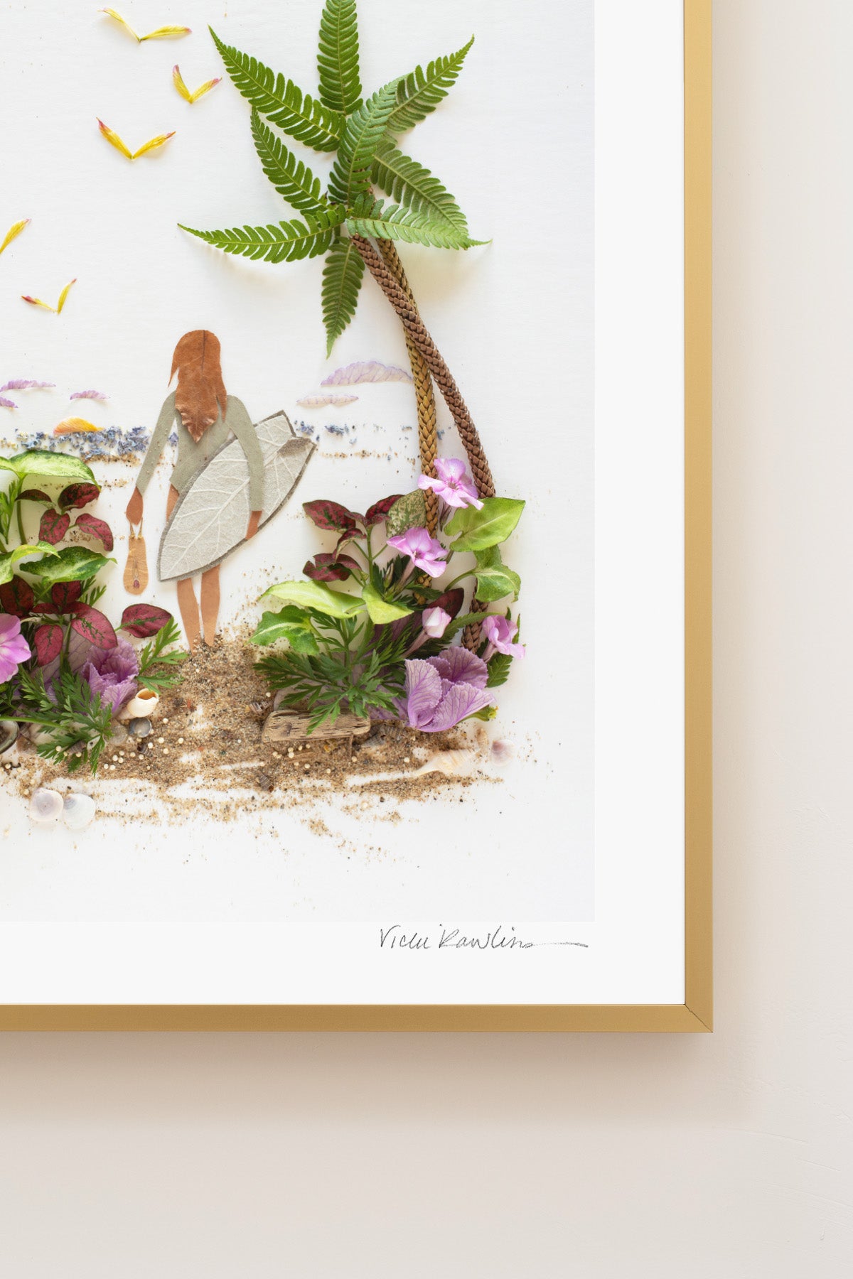 "Surf Like a Girl" Flower Print