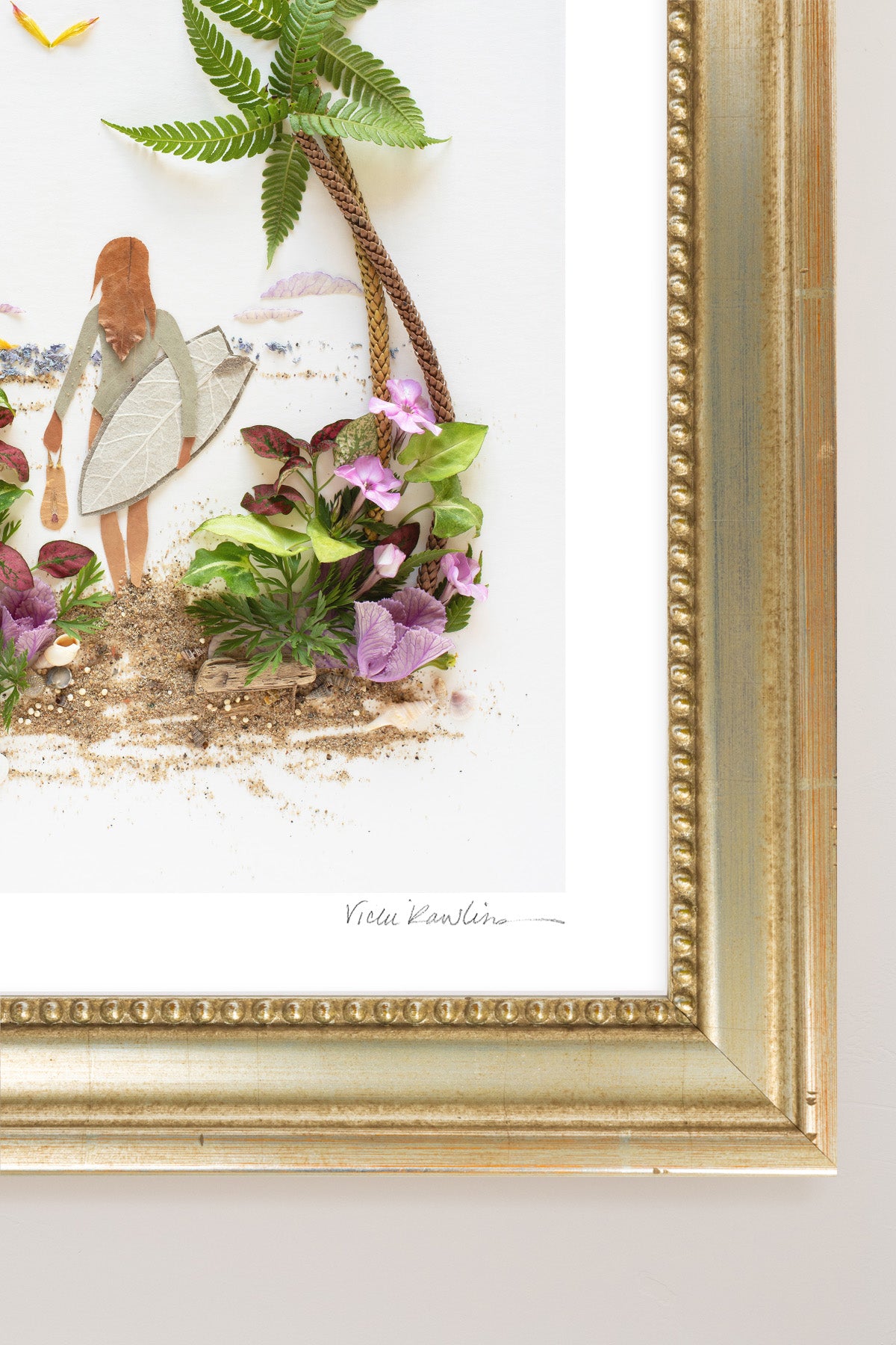 "Surf Like a Girl" Flower Print