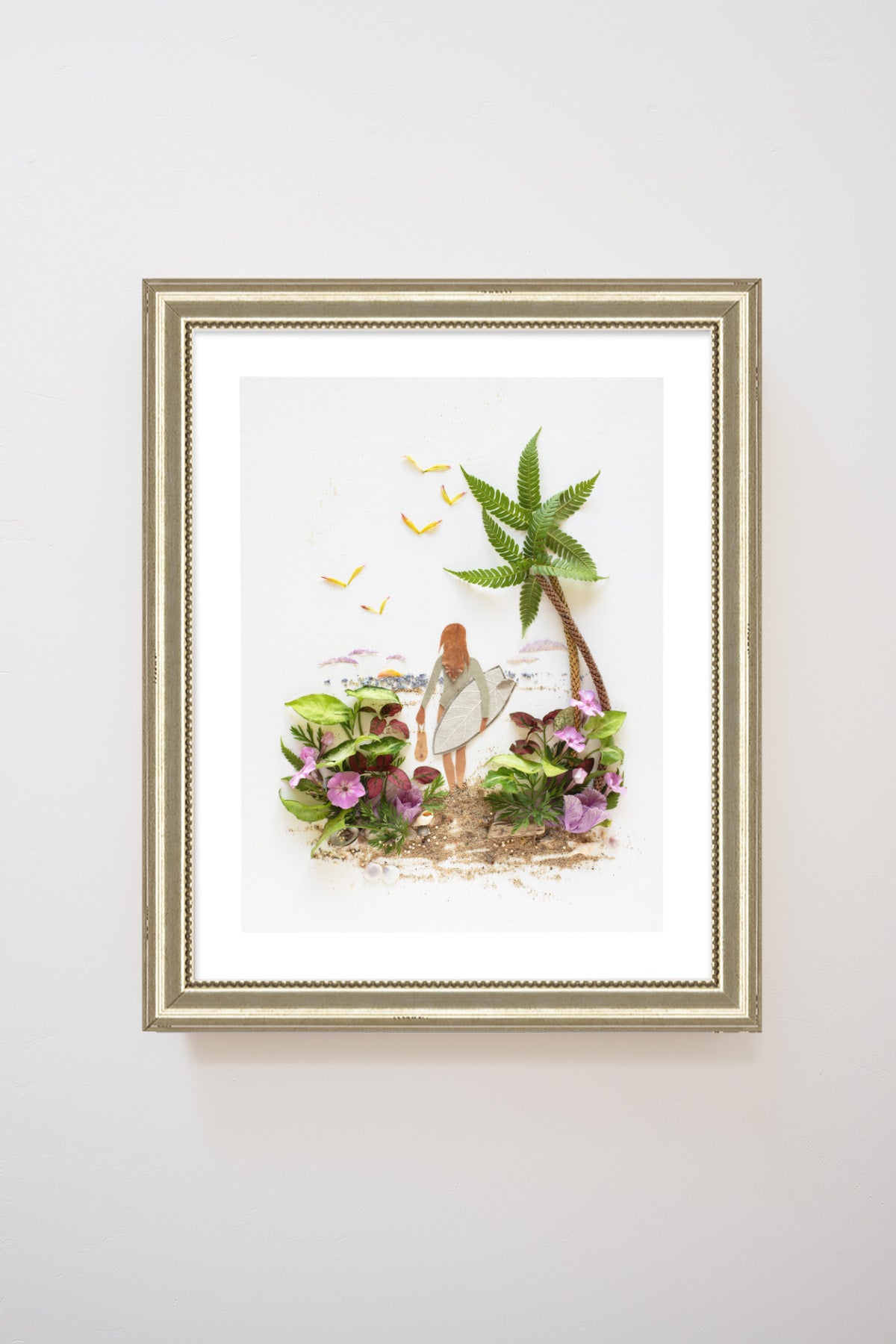 "Surf Like a Girl" Flower Print