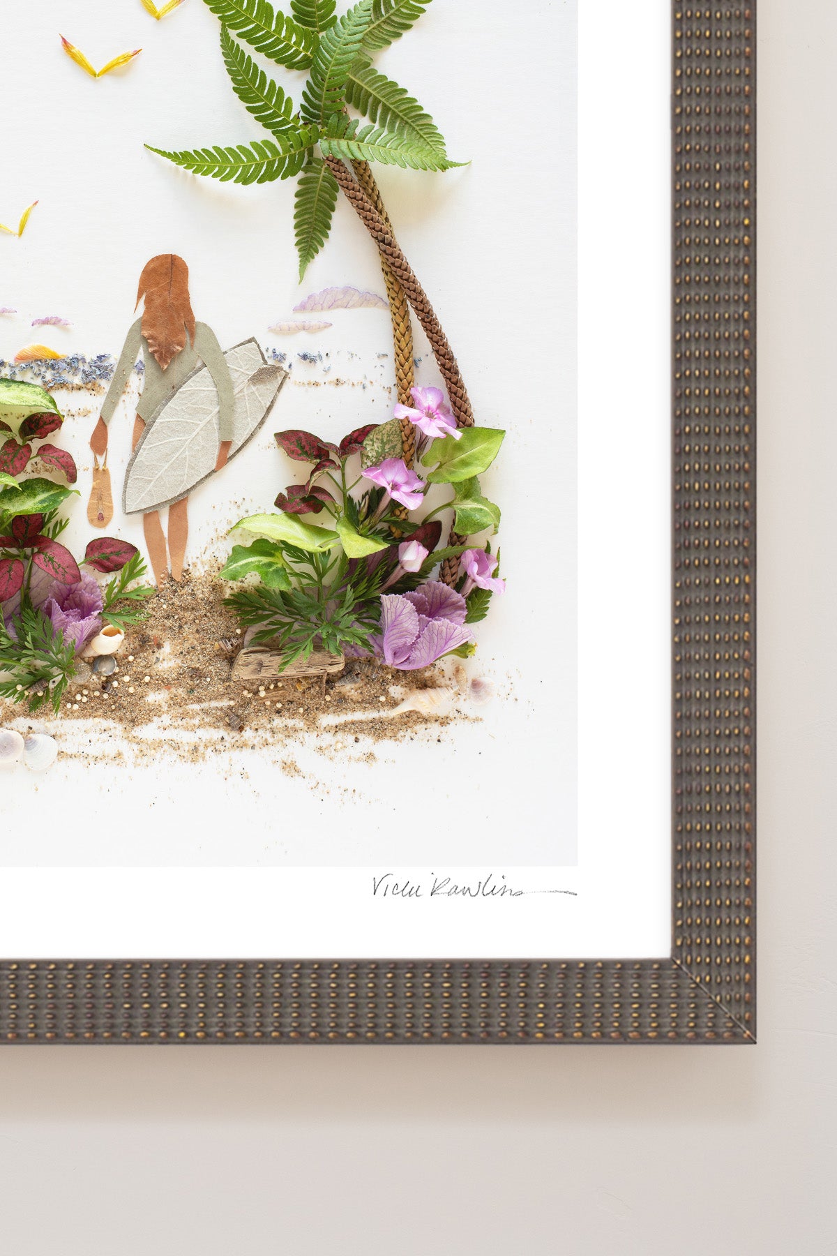 "Surf Like a Girl" Flower Print