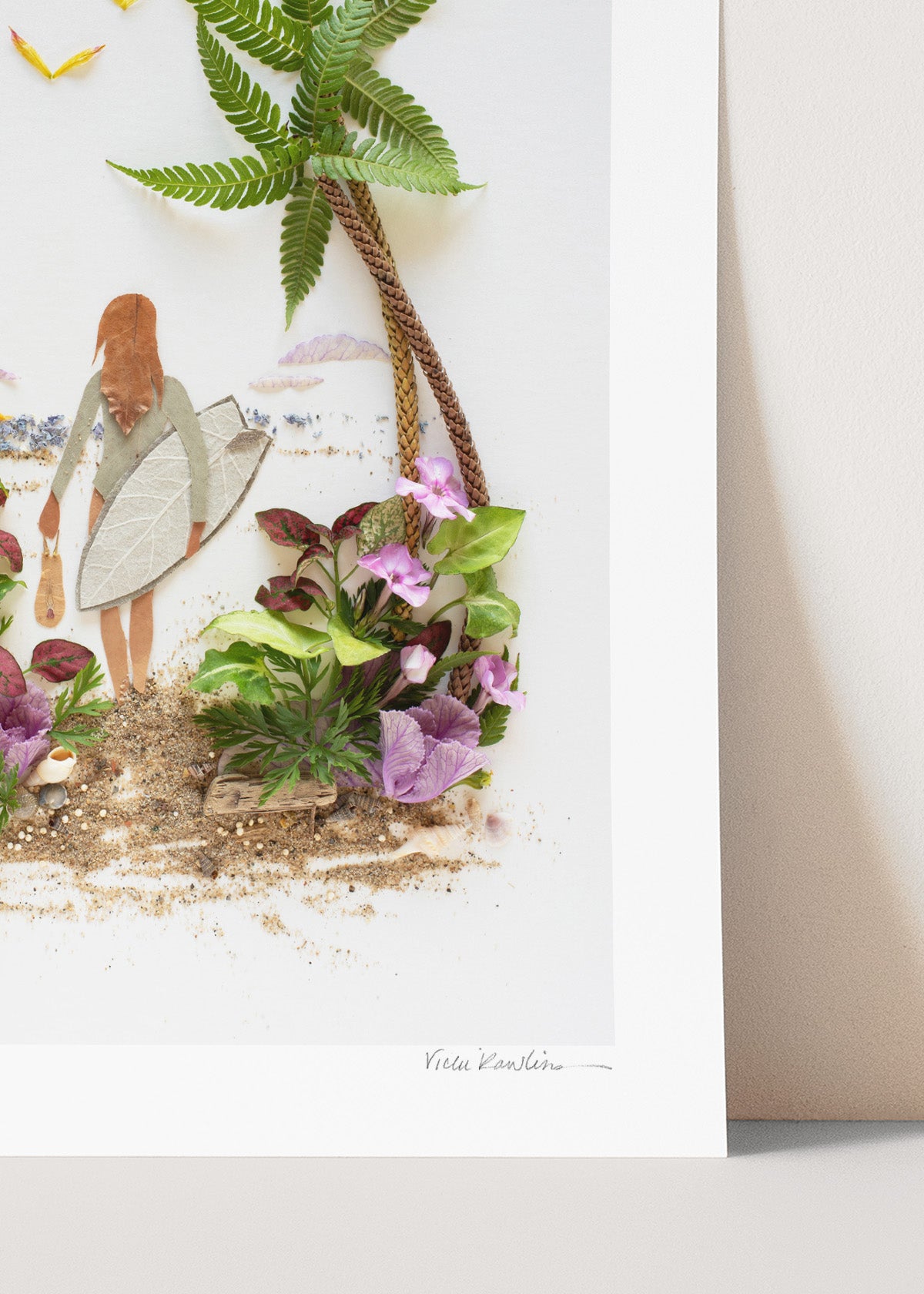 "Surf Like a Girl" Flower Print