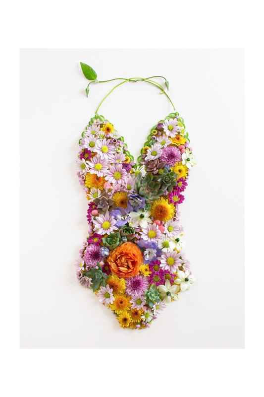 "Swimsuit" Flower Print - Sister Golden