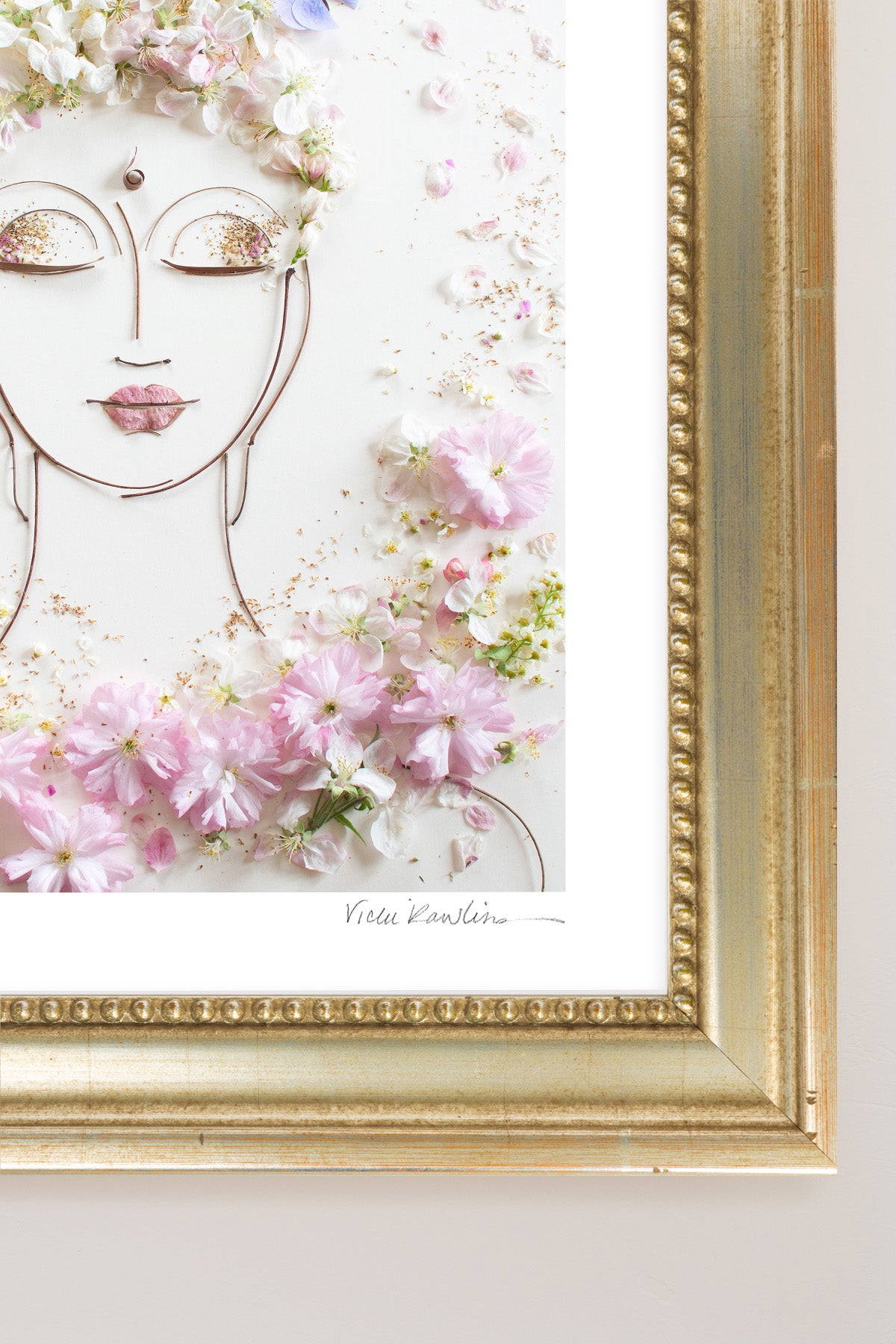 "Tranquility Buddha" Flower Print