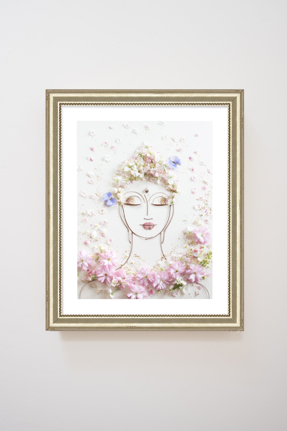 "Tranquility Buddha" Flower Print