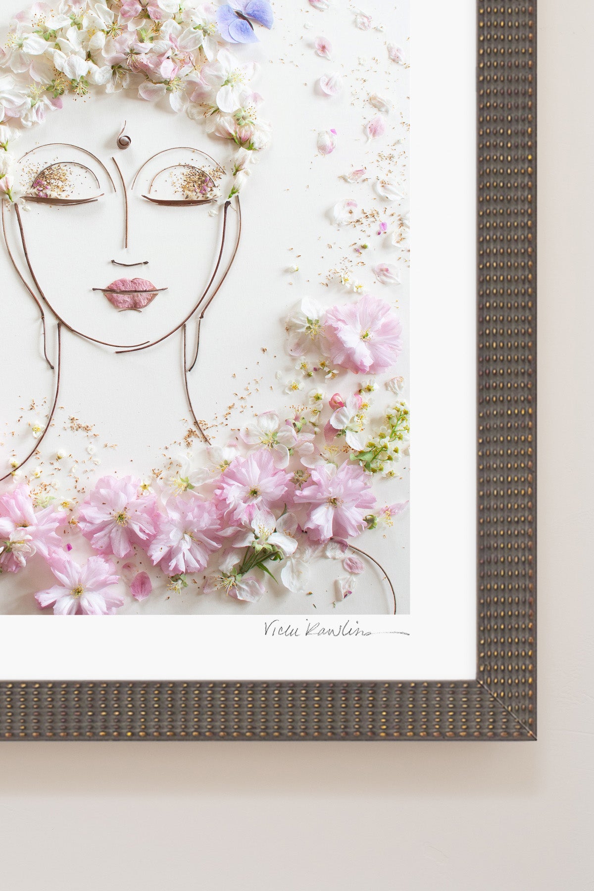 "Tranquility Buddha" Flower Print