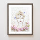 "Tranquility Buddha" Flower Print