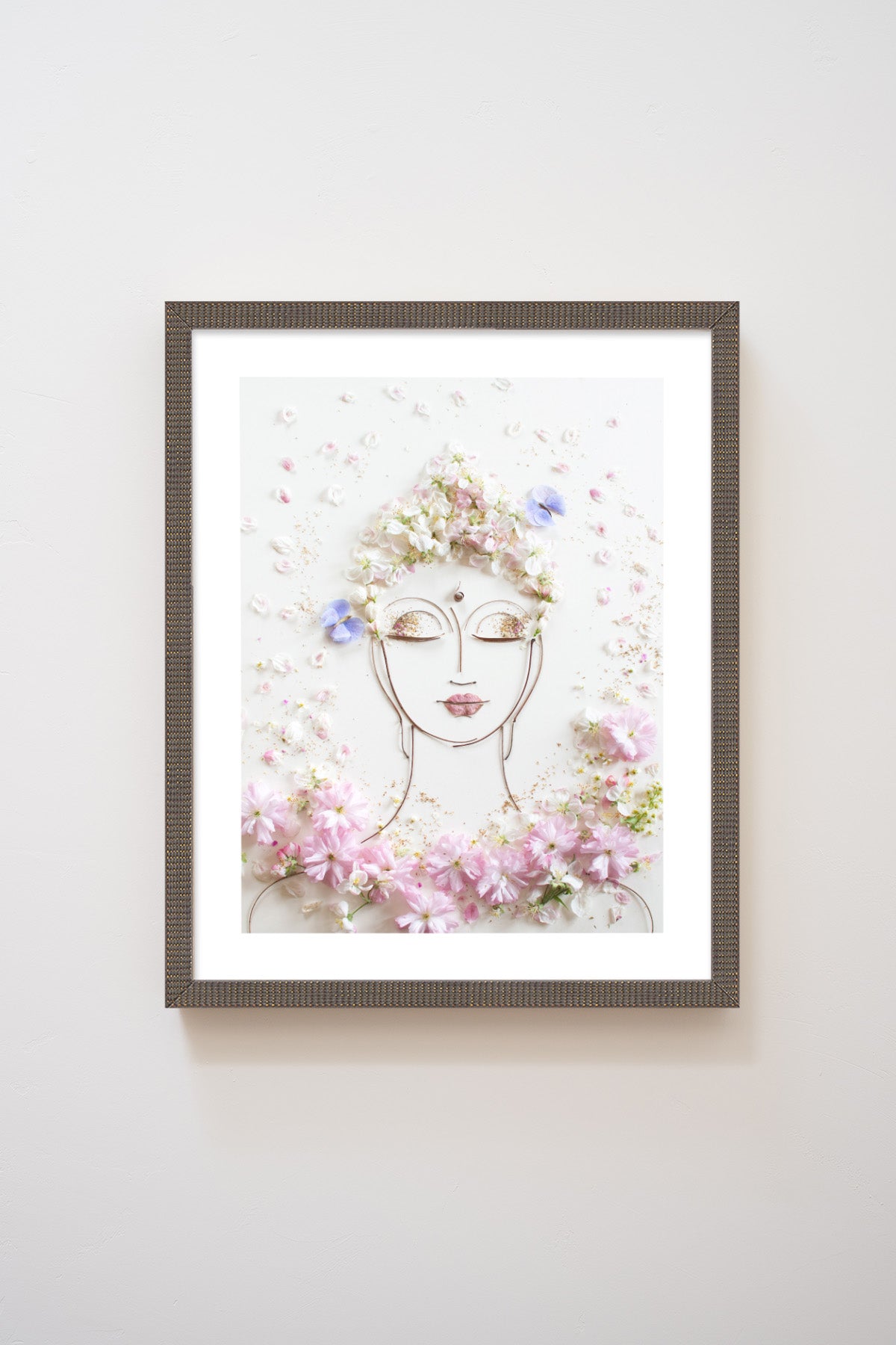 "Tranquility Buddha" Flower Print