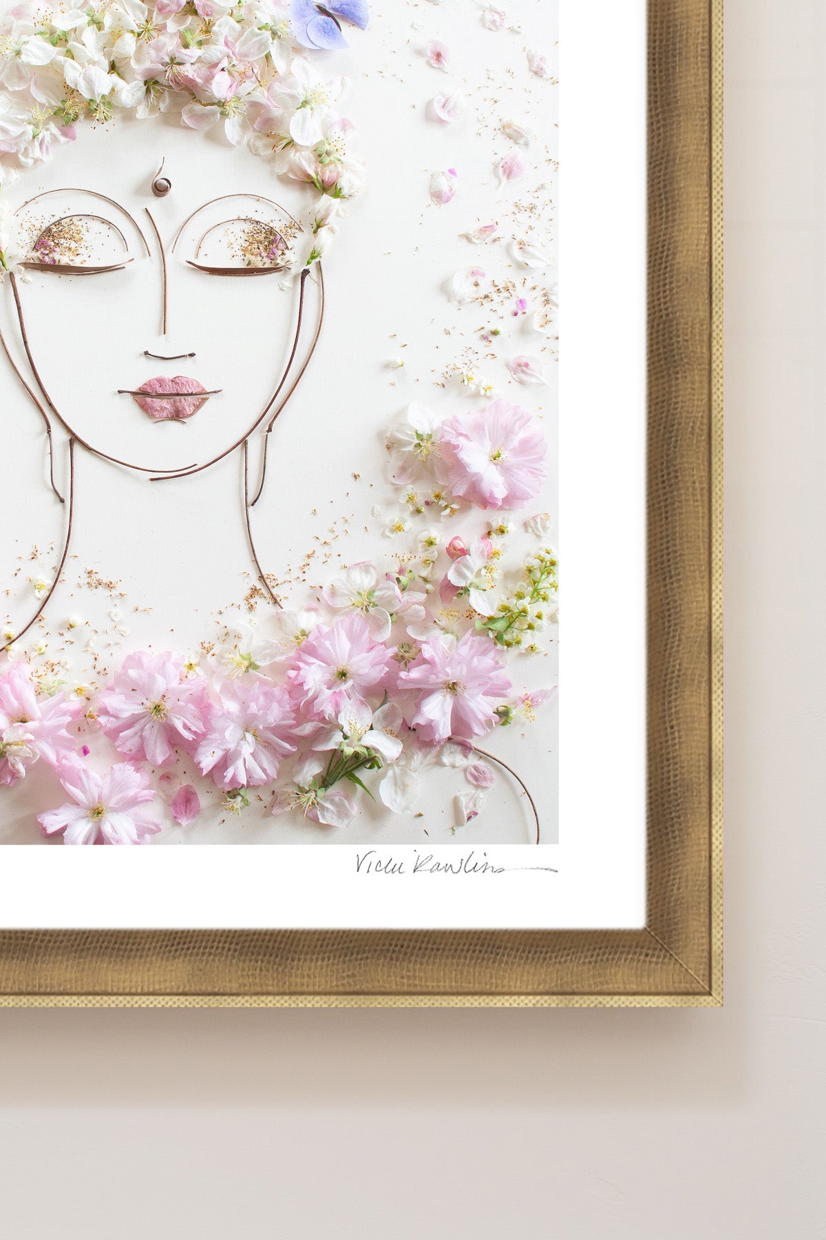 "Tranquility Buddha" Flower Print
