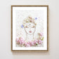 "Tranquility Buddha" Flower Print