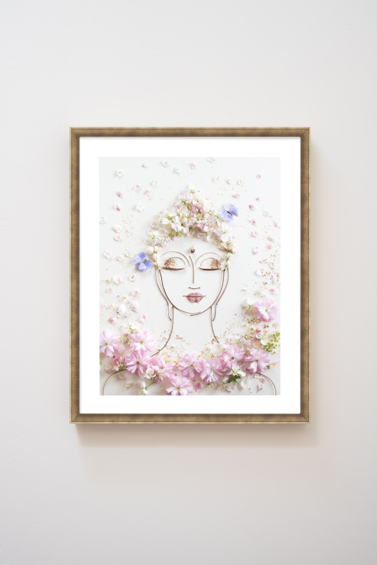 "Tranquility Buddha" Flower Print