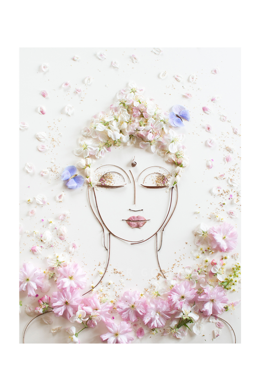 "Tranquility Buddha" Flower Print (Unframed) - Sister Golden