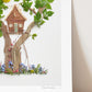 "Tree House" Flower Print