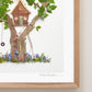 "Tree House" Flower Print