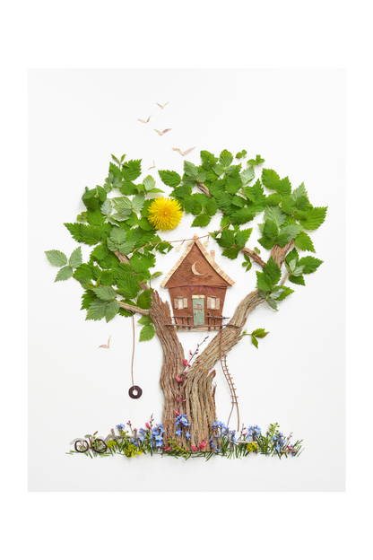 "Tree House" Flower Print