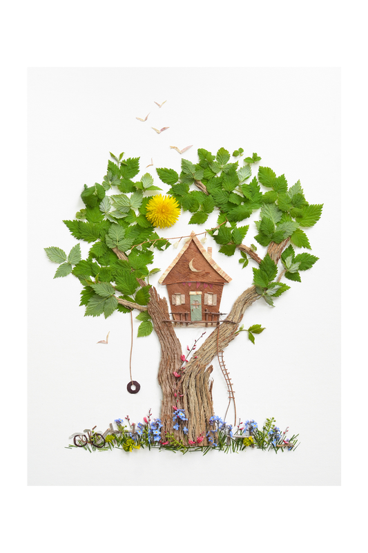 "Tree House" Flower Print