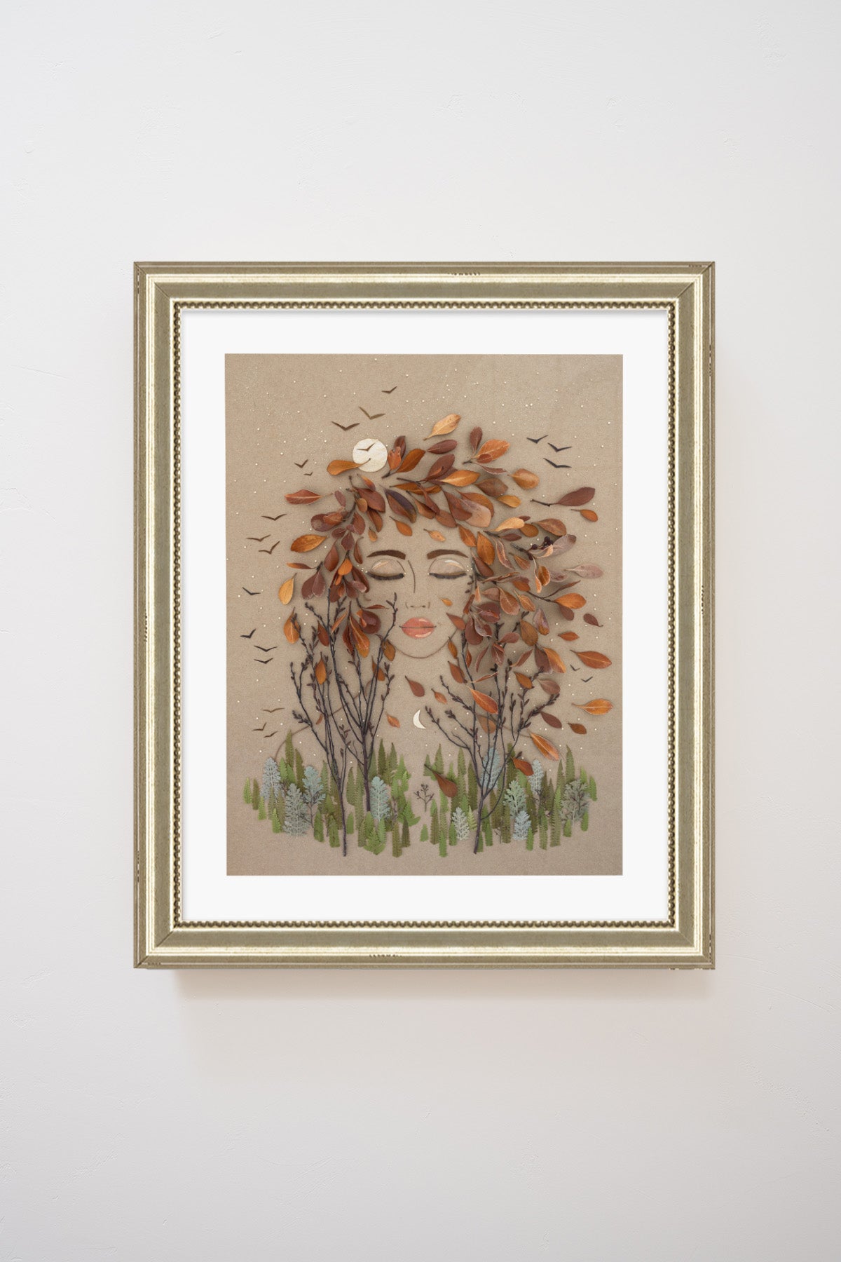 "Two Moons" Flower Print