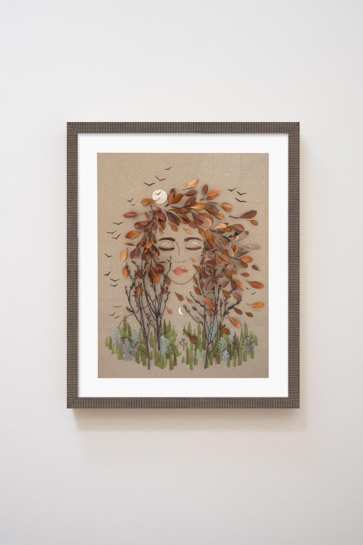 "Two Moons" Flower Print