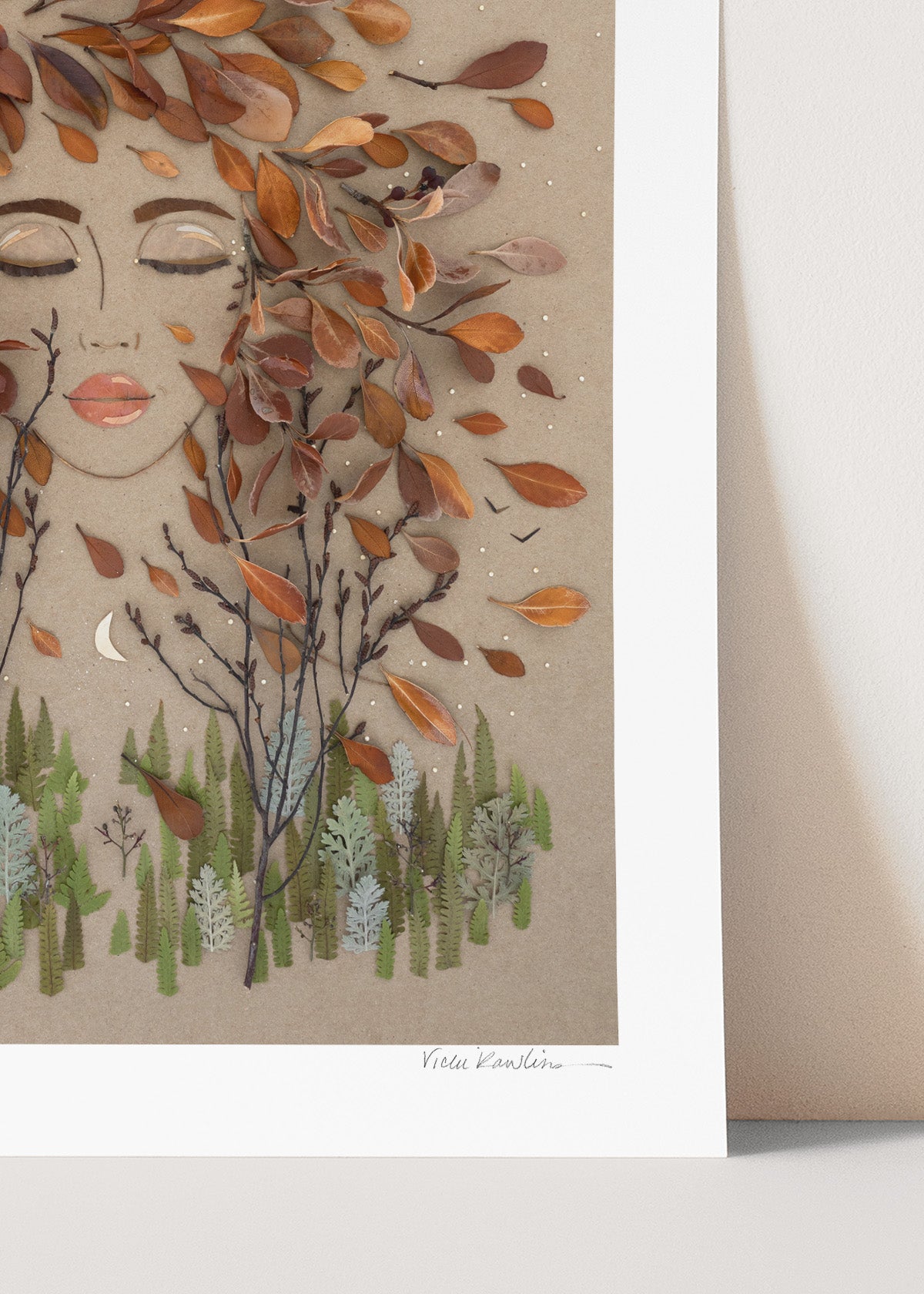 "Two Moons" Flower Print