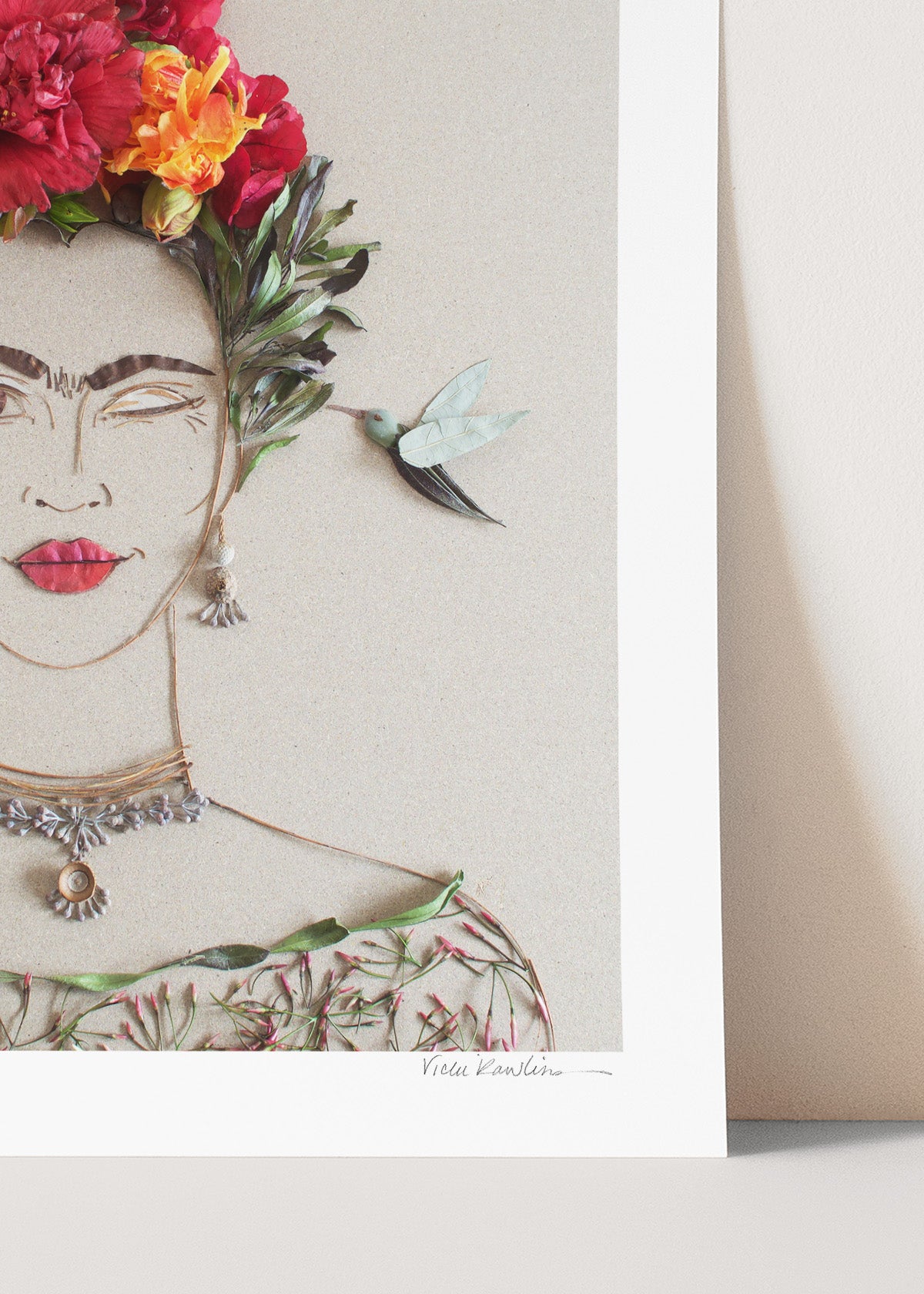 "What Would Frida Do?" Flower Print