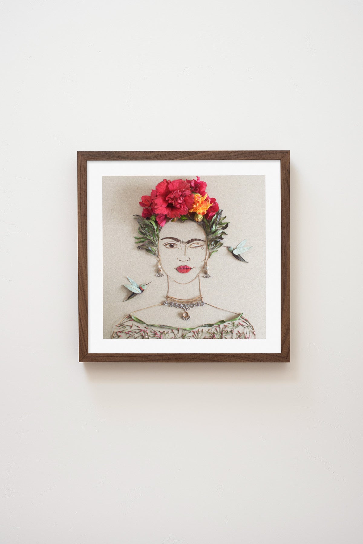 "What Would Frida Do?" Flower Print