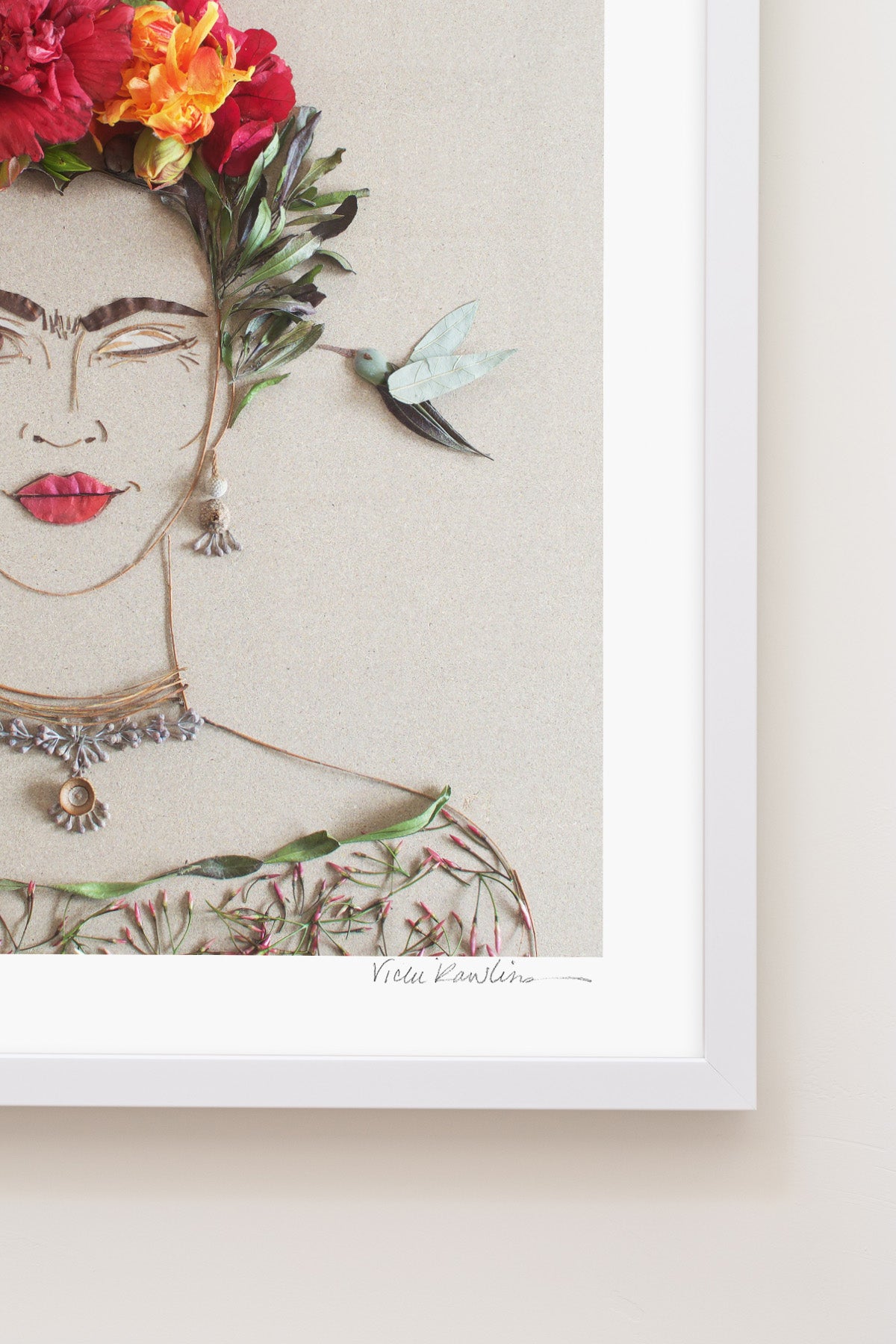 "What Would Frida Do?" Flower Print