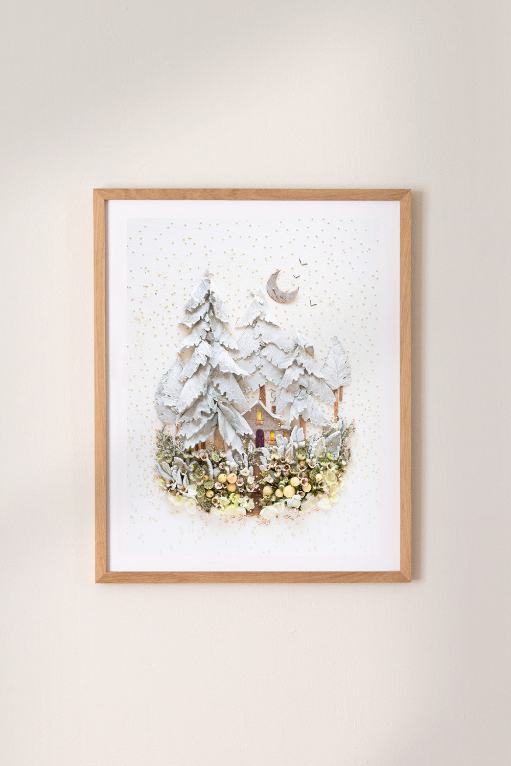 "Whiteout" Flower Print