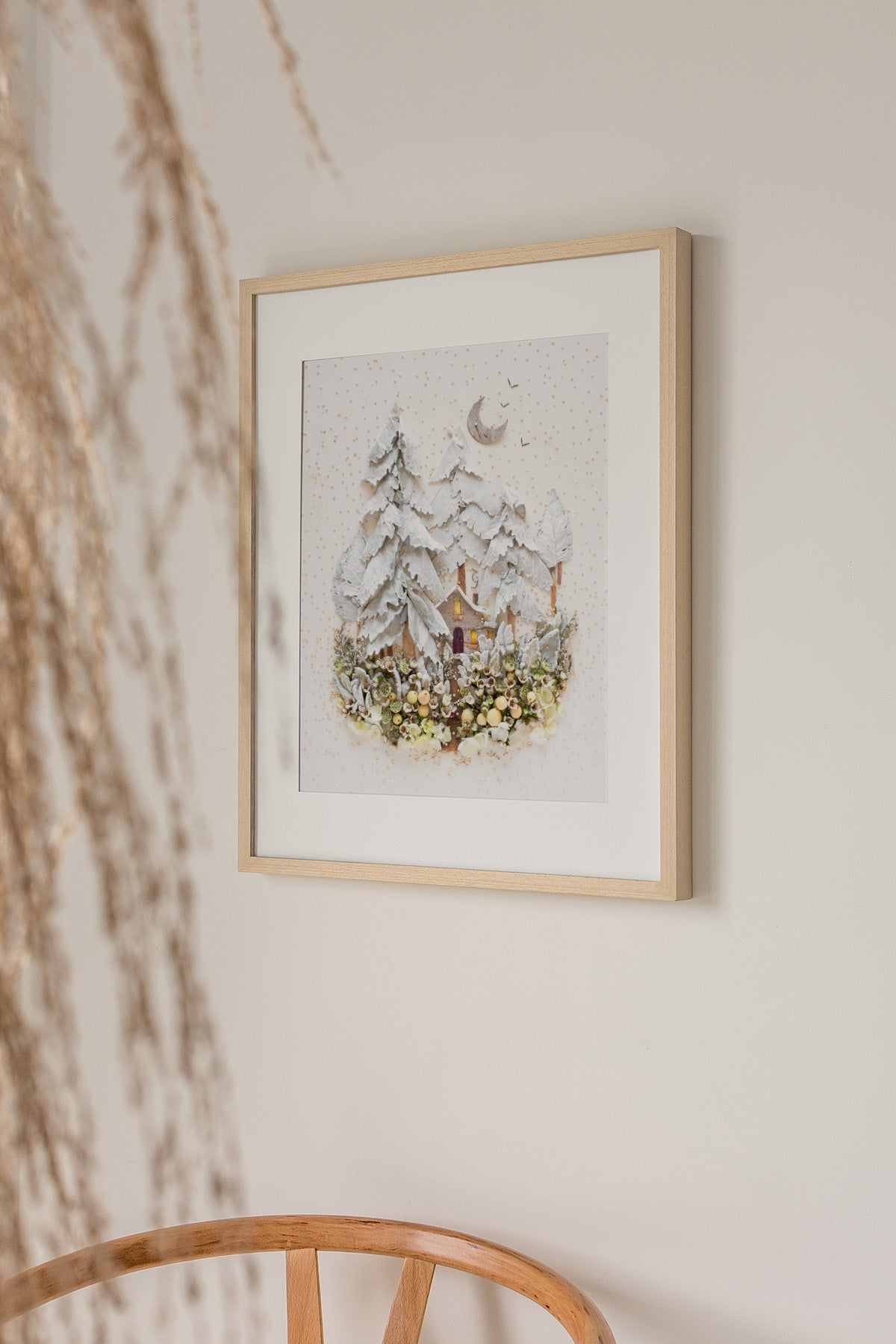 "Whiteout" Flower Print