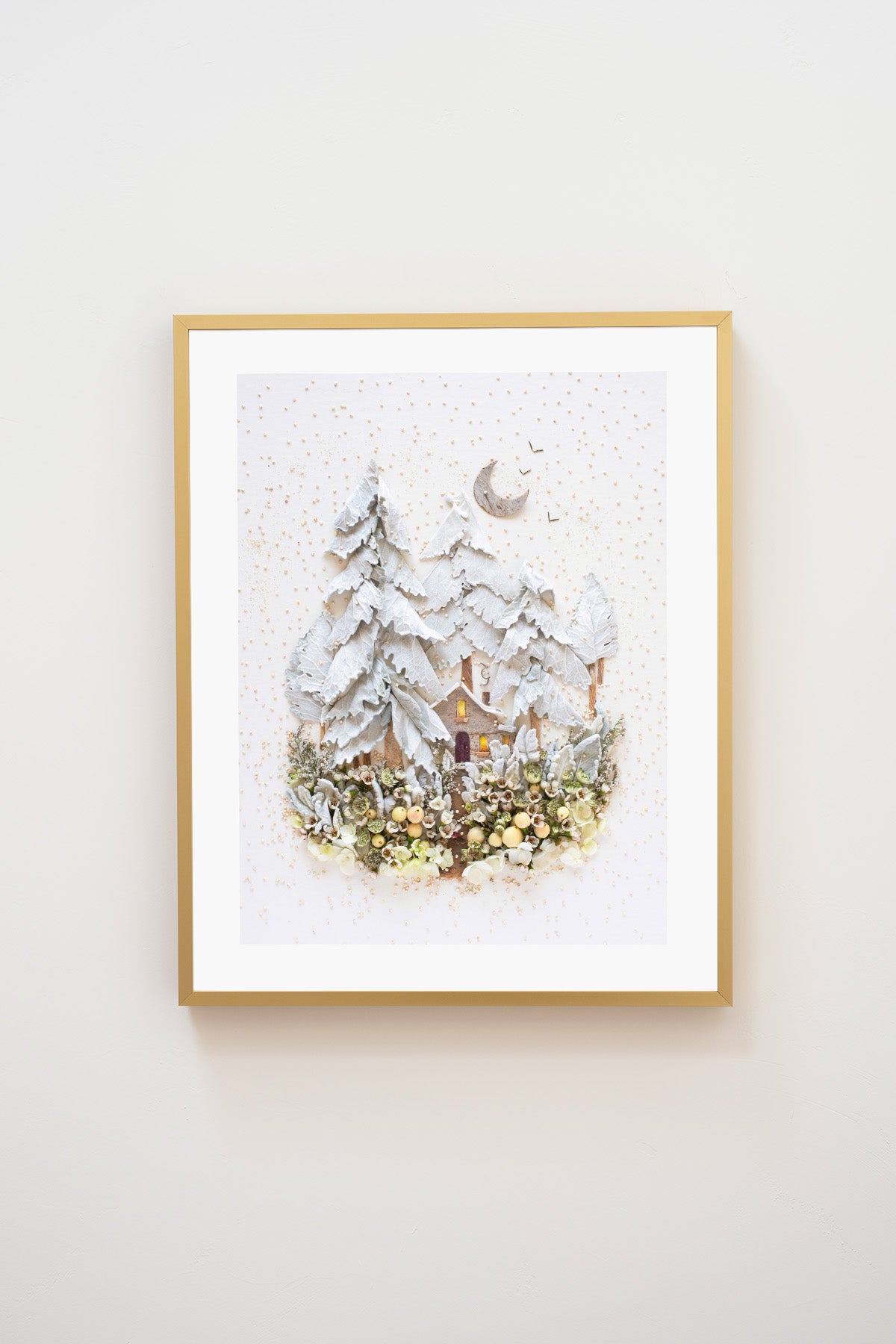 "Whiteout" Flower Print