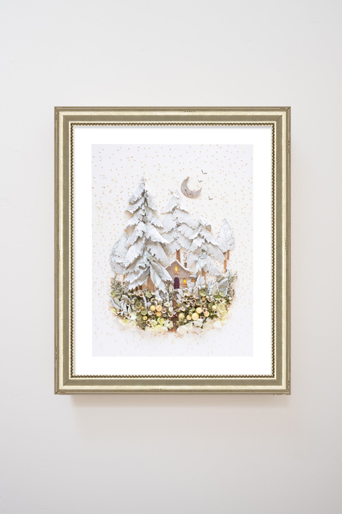 "Whiteout" Flower Print