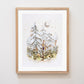 "Whiteout" Flower Print