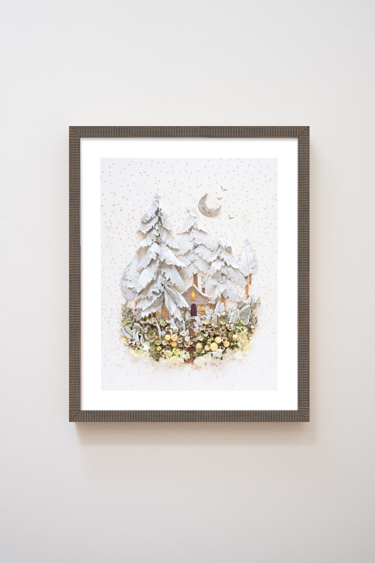 "Whiteout" Flower Print