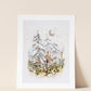 "Whiteout" Flower Print
