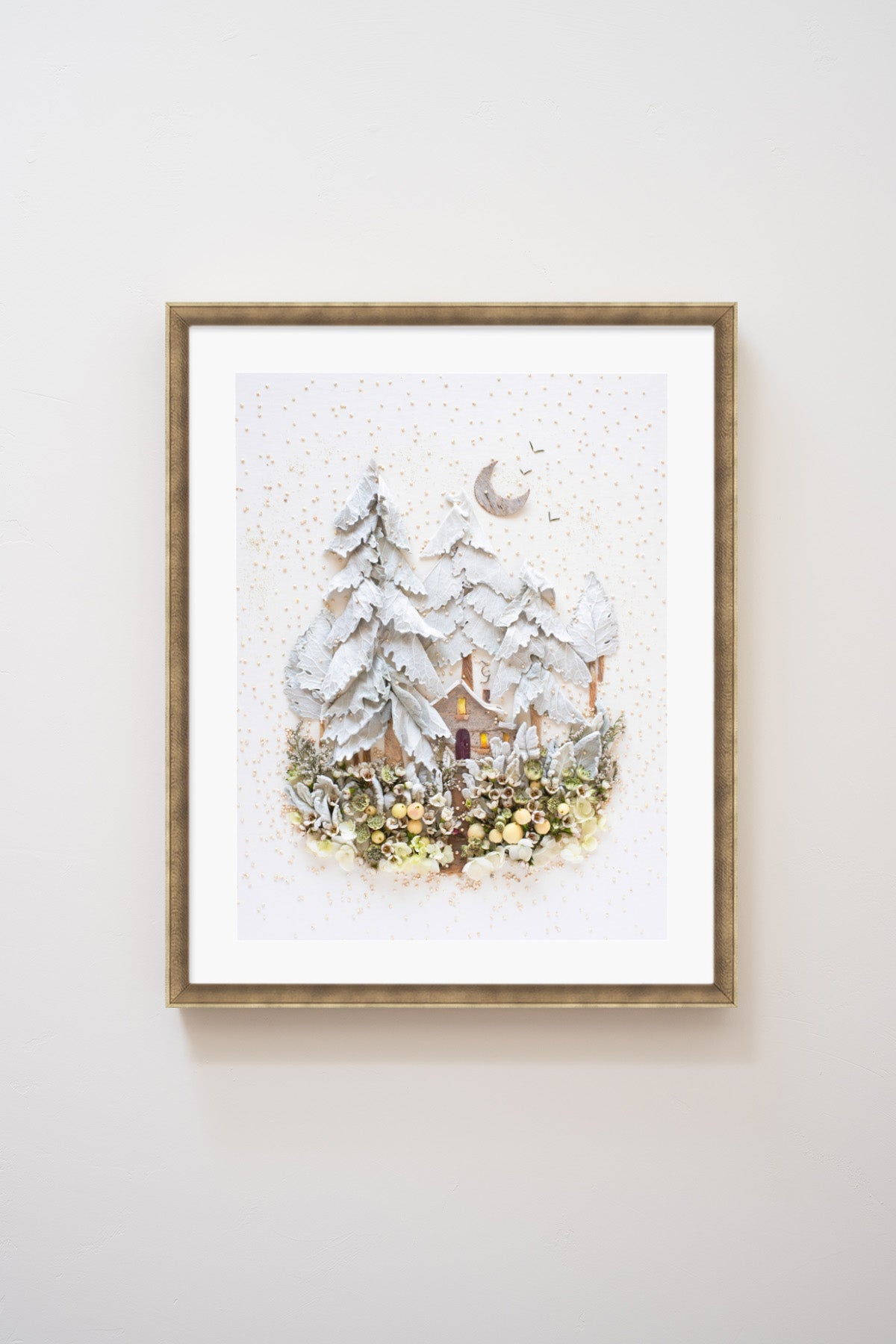 "Whiteout" Flower Print