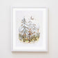 "Whiteout" Flower Print