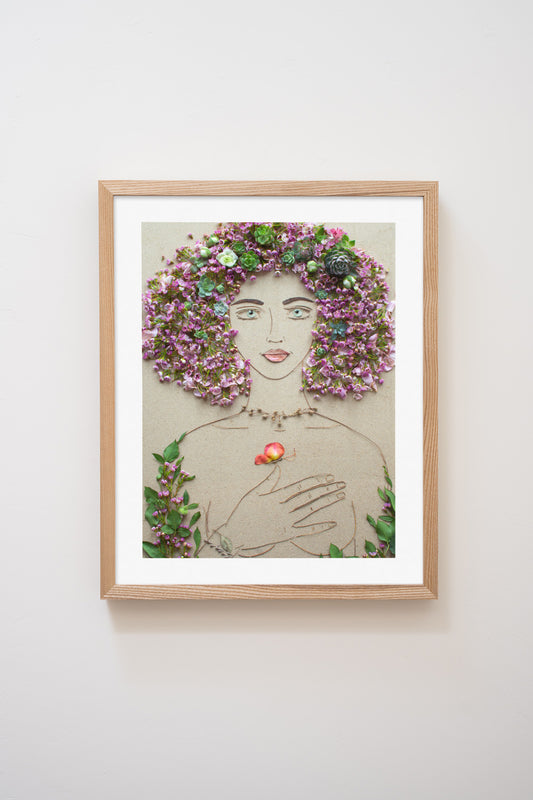 "You Are Enough" Flower Print