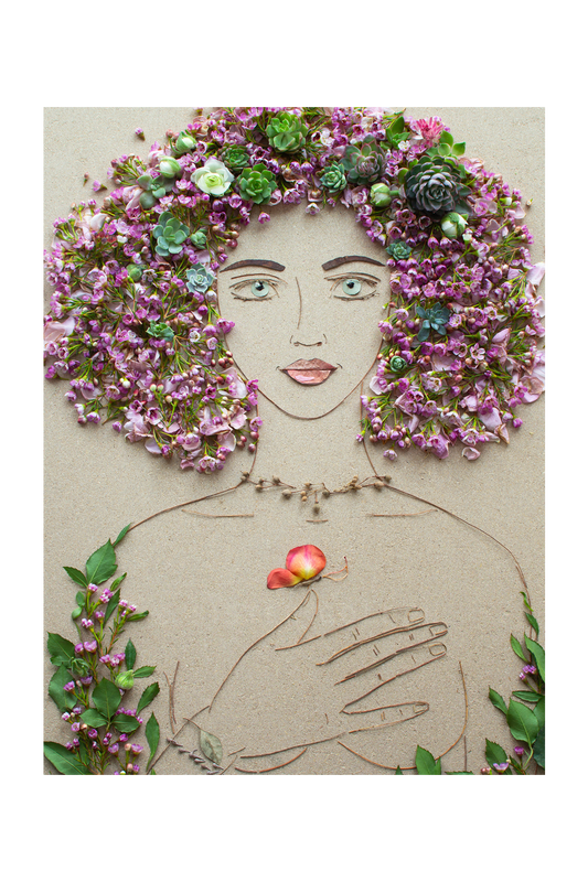 "You Are Enough" Flower Print - Sister Golden