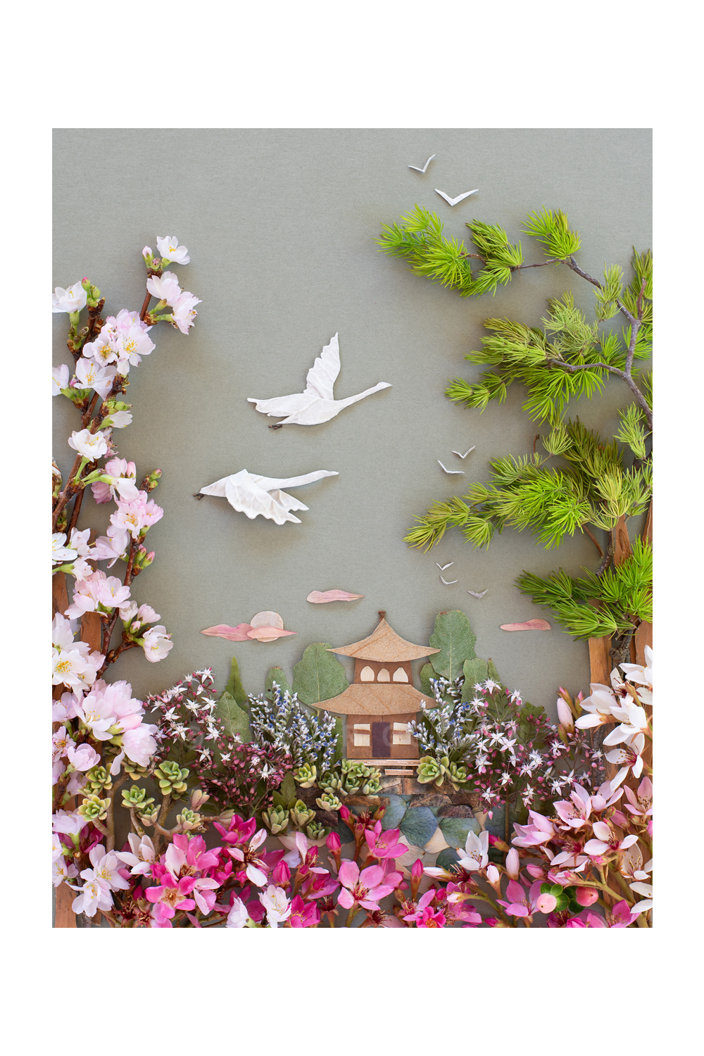 "Zen Garden" Flower Print