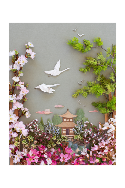 "Zen Garden" Flower Print