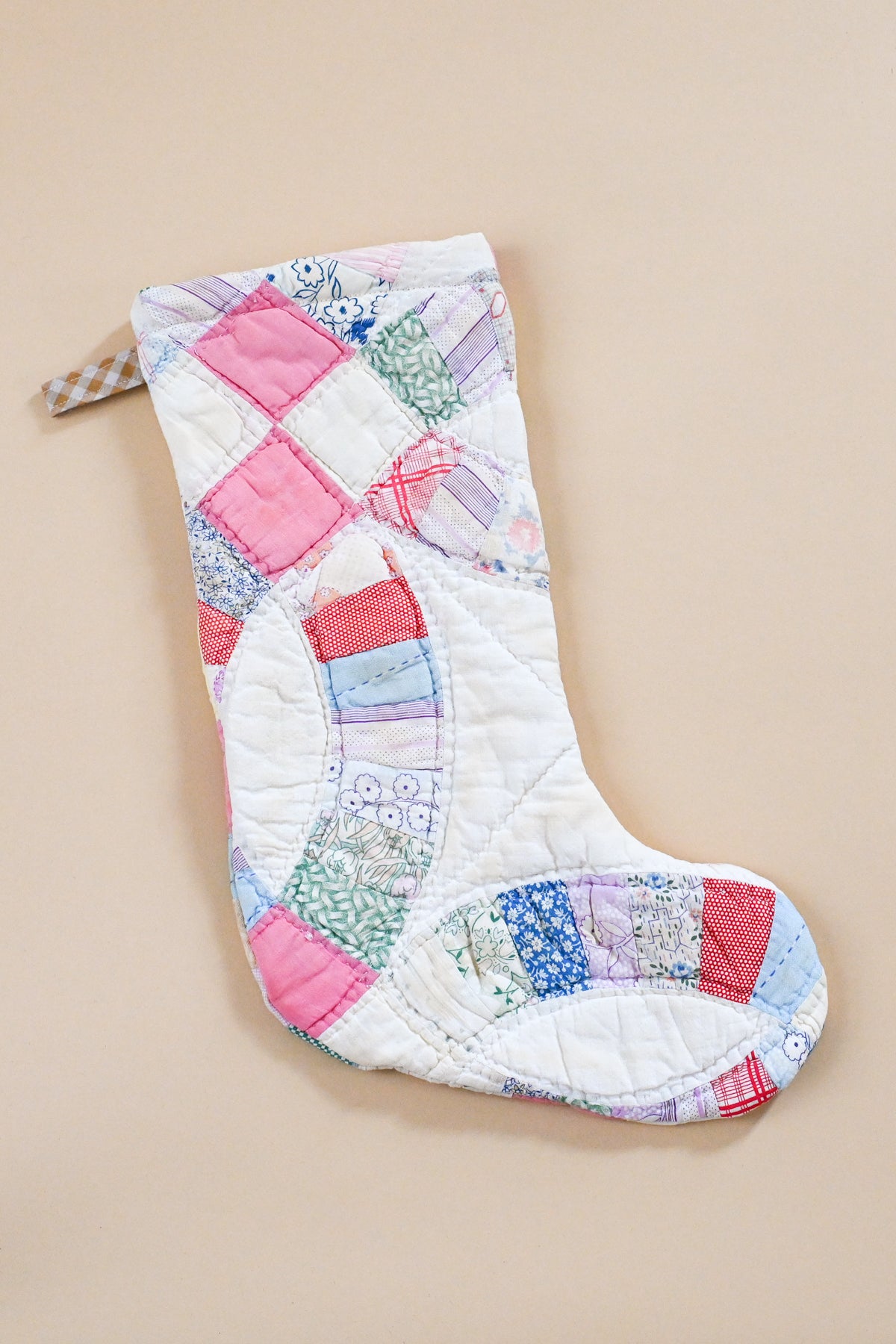 Vintage Quilt Stocking VIII