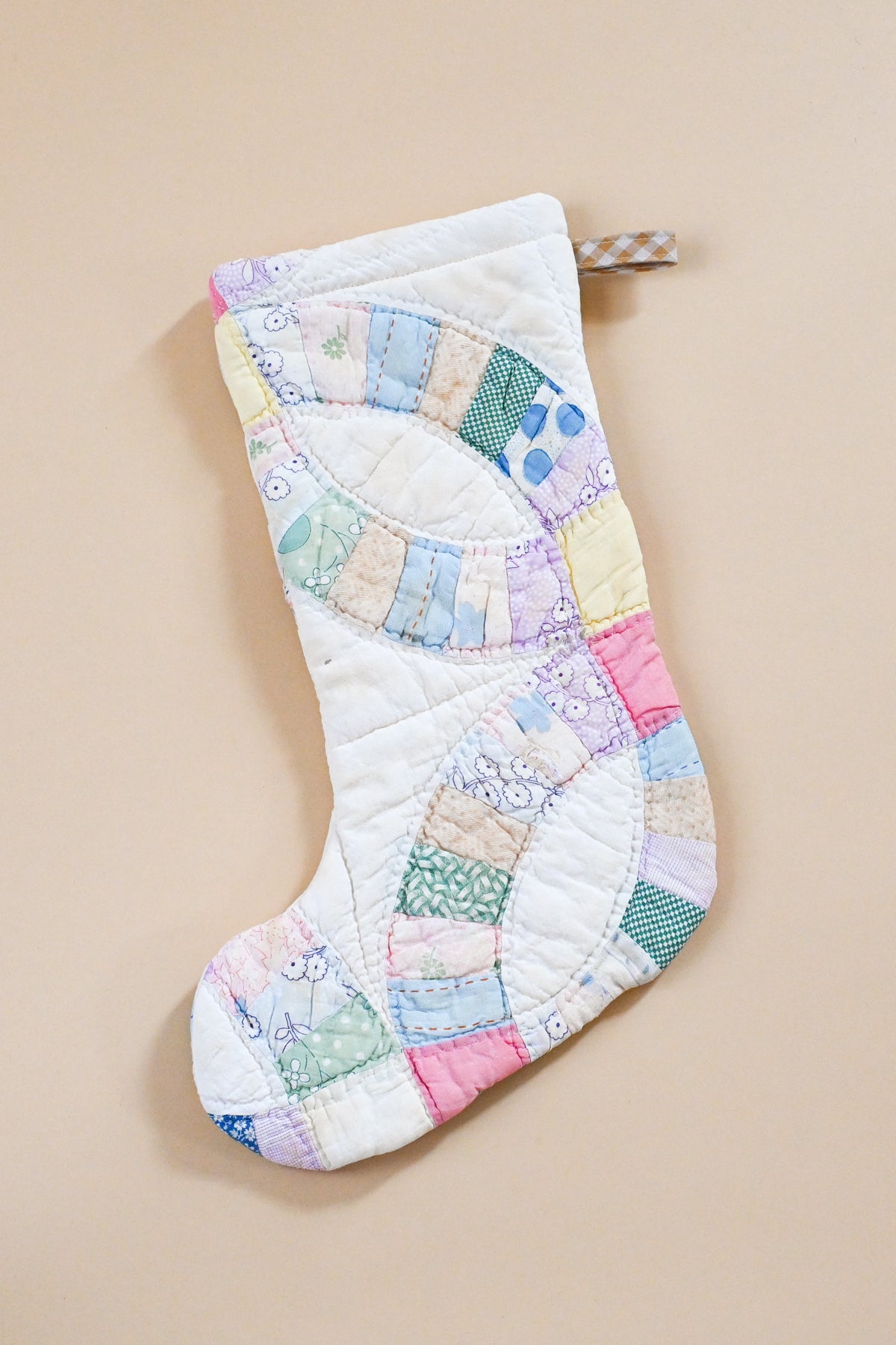 Vintage Quilt Stocking VIII