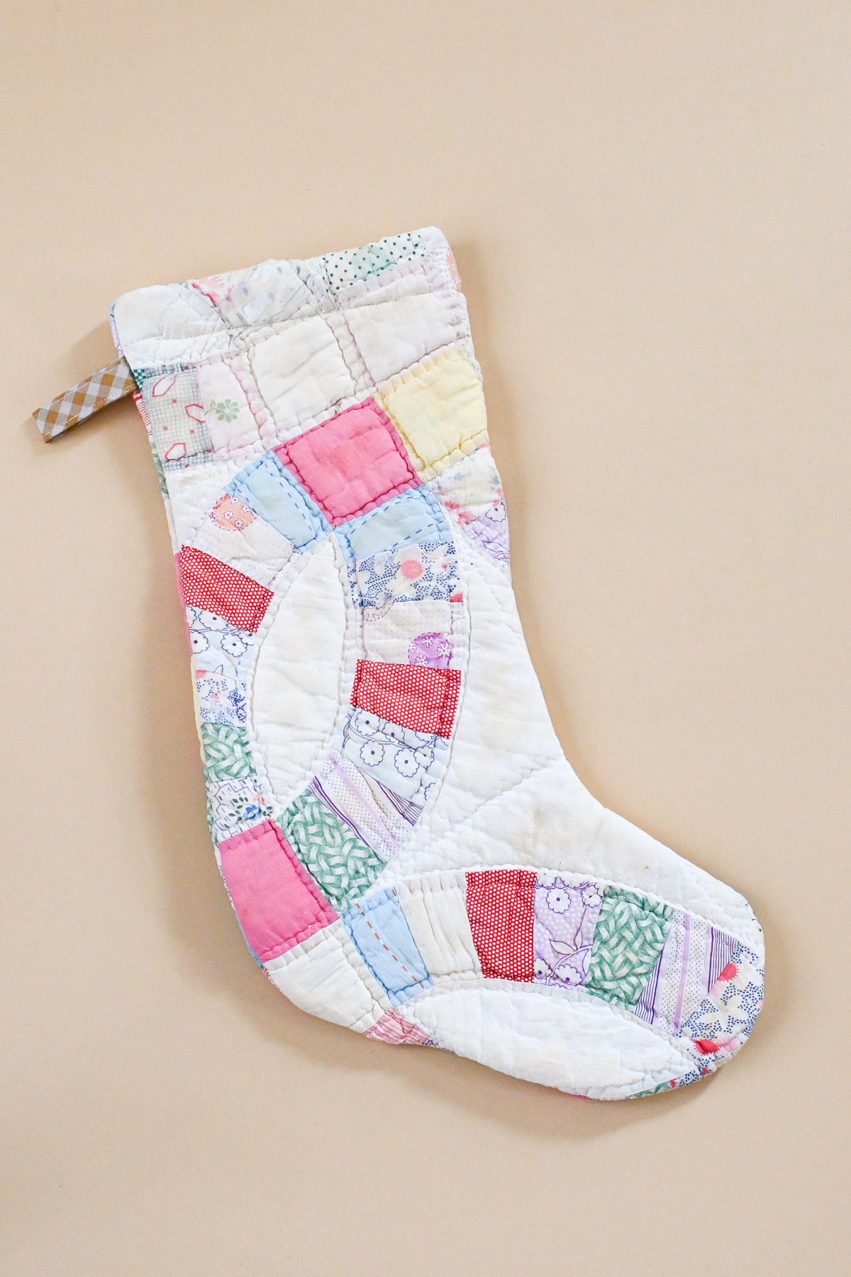 Vintage Quilt Stocking IX